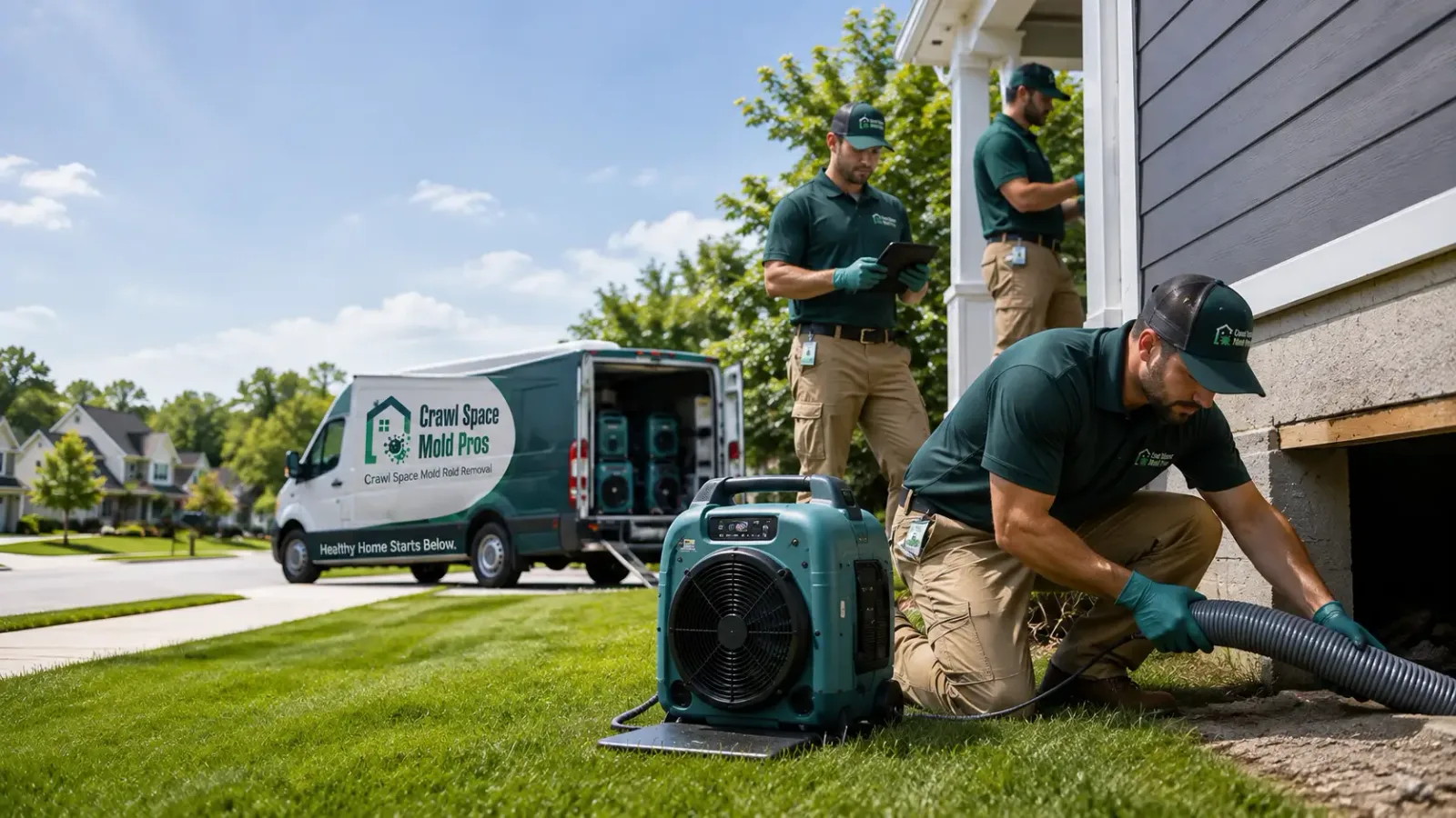 Crawl Space Mold Removal in Rescue, CA